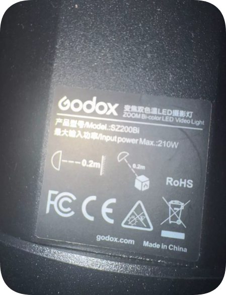 *Brand NEW*Power Adapter for Godox SZ200Bi ZOOM Bi-color LED Video Light Max 210W Power Supply Charger Power S